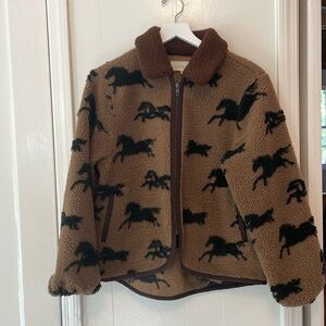 The Great. The Pasture Horse Print Jacket